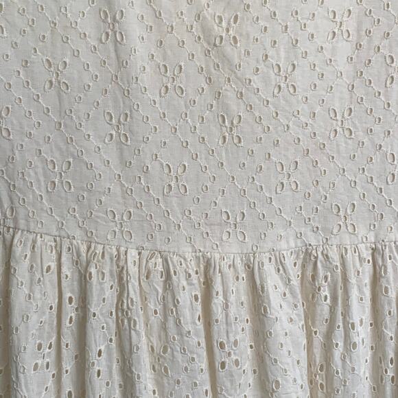 NEW MOTHER Anthropologie Salsa With Me V-Neck Maxi Dress in Ivory - Picture 8 of 15